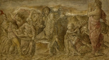  Andrea Mantegna  (Isola di Carturo, 1431 - Mantova, 1506) : La deposizione nel sepolcro.  - Auction 	Ancient, modern and contemporary art - Libreria Antiquaria Gonnelli - Casa d'Aste - Gonnelli Casa d'Aste
