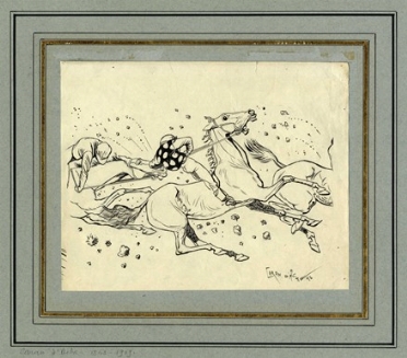  Caran D'Ache [Pseud. per Poir Emmanuel]  (Mosca, 1858 - Parigi, 1909) : Le cheval se modr.  - Asta Arte Moderna e Contemporanea [ASTA A TEMPO - PARTE II] - Libreria Antiquaria Gonnelli - Casa d'Aste - Gonnelli Casa d'Aste