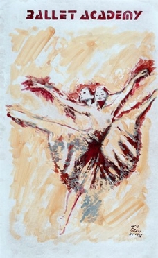  Aris Bacci  (Bologna, 1894 - New York, 1948) : Ballet Academy.  - Asta Arte Moderna e Contemporanea [ASTA A TEMPO - PARTE II] - Libreria Antiquaria Gonnelli - Casa d'Aste - Gonnelli Casa d'Aste
