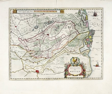  Johannes Blaeu  (Alkmaar, 1596 - Amsterdam, 1673) : Polesino di Rovigo.  - Auction Ancient Art, Orientalia and Maps [TIMED AUCTION - FIRST PART] - Libreria Antiquaria Gonnelli - Casa d'Aste - Gonnelli Casa d'Aste