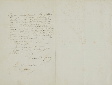  Wagner Richard : Lettera autografa firmata, inviata ad un caro amico.  - Asta Libri, autografi e manoscritti - Libreria Antiquaria Gonnelli - Casa d'Aste - Gonnelli Casa d'Aste