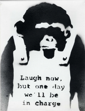  Banksy  (Bristol, 1974) : Dismaland. Laugh now, but one day we'll be in charge.  - Asta Arte Moderna e Contemporanea [Parte II] - Libreria Antiquaria Gonnelli - Casa d'Aste - Gonnelli Casa d'Aste