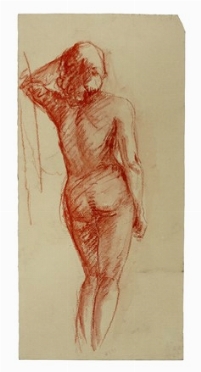  Ercole Drei  (Faenza, 1886 - Roma, 1973) : Nudo femminile di schiena.  - Auction Modern and Contemporary Art [II Part ] - Libreria Antiquaria Gonnelli - Casa d'Aste - Gonnelli Casa d'Aste
