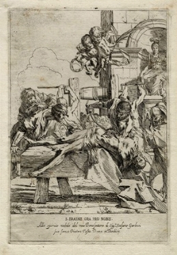  Pietro Testa  (Lucca, 1611 - Roma, 1650) : Il martirio di Sant'Erasmo.  - Auction Ancient Art [I Part] - Libreria Antiquaria Gonnelli - Casa d'Aste - Gonnelli Casa d'Aste