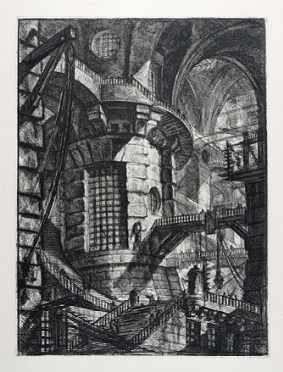  Giovanni Battista Piranesi  (Mogliano Veneto, 1720 - Roma, 1778) : La torre rotonda.  - Asta Arte Antica [Parte I] - Libreria Antiquaria Gonnelli - Casa d'Aste - Gonnelli Casa d'Aste