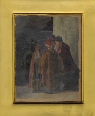  Stefano Ussi  (Firenze, 1822 - 1901) : Mercanti.  - Asta Arte Moderna e Contemporanea [Parte II] - Libreria Antiquaria Gonnelli - Casa d'Aste - Gonnelli Casa d'Aste