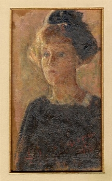  Cesare Ciani  (Firenze, 1854 - 1925) : Ritratto di giovane ragazza.  - Asta Arte Moderna e Contemporanea [Parte II] - Libreria Antiquaria Gonnelli - Casa d'Aste - Gonnelli Casa d'Aste