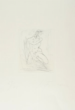  Lucio Fontana  (Rosario, 1899 - Comabbio, 1968) : Nudo.  - Auction Modern and Contemporary Art [II Part ] - Libreria Antiquaria Gonnelli - Casa d'Aste - Gonnelli Casa d'Aste