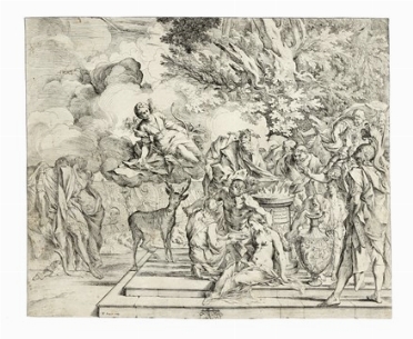  Pietro Testa  (Lucca, 1611 - Roma, 1650) : Il sacrificio di Ifigenia.  - Asta Arte Antica [Parte I] - Libreria Antiquaria Gonnelli - Casa d'Aste - Gonnelli Casa d'Aste