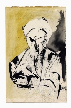  Lucio Venna Landsmann  (Venezia, 1897 - Firenze, 1974) : Ritratto maschile.  - Asta Arte Moderna e Contemporanea [Parte II] - Libreria Antiquaria Gonnelli - Casa d'Aste - Gonnelli Casa d'Aste