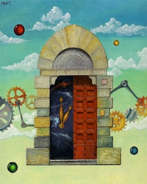  Marco Monatti : La porta del tempo.  - Asta Arte Moderna e Contemporanea [Parte II] - Libreria Antiquaria Gonnelli - Casa d'Aste - Gonnelli Casa d'Aste