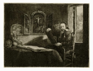  Rembrandt Harmenszoon van Rijn  (Leida,, 1606 - Amsterdam,, 1669) : Abraham Francen, farmacista.  - Asta Arte Antica [Parte I] - Libreria Antiquaria Gonnelli - Casa d'Aste - Gonnelli Casa d'Aste