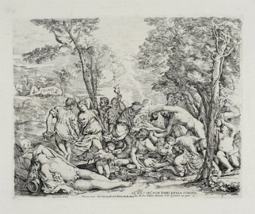  Giovanni Andrea Podest  (Genova, 1608 - Genova, ) : L'et dell'oro.  - Auction Ancient Art [I Part] - Libreria Antiquaria Gonnelli - Casa d'Aste - Gonnelli Casa d'Aste