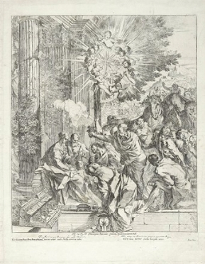  Pietro Testa  (Lucca, 1611 - Roma, 1650) : L'adorazione dei Magi.  - Asta Arte Antica [Parte I] - Libreria Antiquaria Gonnelli - Casa d'Aste - Gonnelli Casa d'Aste