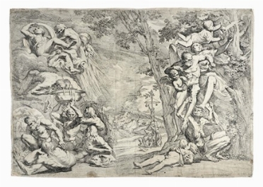  Pietro Testa  (Lucca, 1611 - Roma, 1650) : Allegoria dell'Inverno.  - Asta Arte Antica [Parte I] - Libreria Antiquaria Gonnelli - Casa d'Aste - Gonnelli Casa d'Aste