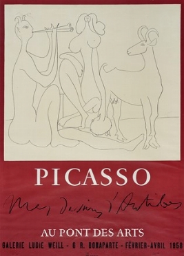  Picasso Pablo : Picasso. Au Pont des Arts. Incisione, Arte  - Auction Modern and Contemporary Art [II Part ] - Libreria Antiquaria Gonnelli - Casa d'Aste - Gonnelli Casa d'Aste