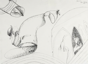 Renato Ranaldi  (Firenze, 1941) : Inferno.  - Asta Arte Moderna e Contemporanea [Parte II] - Libreria Antiquaria Gonnelli - Casa d'Aste - Gonnelli Casa d'Aste