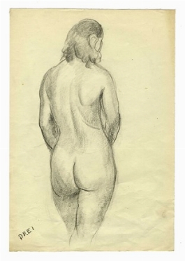  Ercole Drei  (Faenza, 1886 - Roma, 1973) : Nudo femminile.  - Asta Arte Moderna e Contemporanea [Parte II] - Libreria Antiquaria Gonnelli - Casa d'Aste - Gonnelli Casa d'Aste