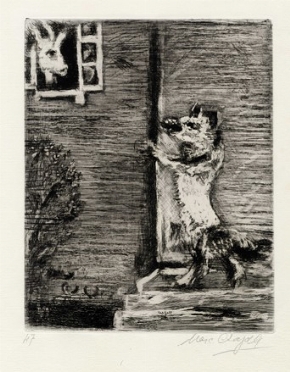  Marc Chagall  (Vitebsk, 1887 - St. Paul de  Vence, 1985) : Le loup et la chevre.  - Auction Modern and Contemporary Art [II Part ] - Libreria Antiquaria Gonnelli - Casa d'Aste - Gonnelli Casa d'Aste