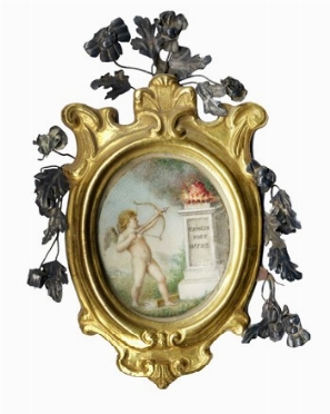  Scuola francese del XVIII secolo : L'amour vous offres.  - Asta Arte Antica [Parte I] - Libreria Antiquaria Gonnelli - Casa d'Aste - Gonnelli Casa d'Aste