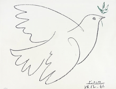  Pablo Picasso  (Malaga, 1881 - Mougins, 1973) : Paix.  - Auction Ancient, Modern and Contemporary Art [II Part ] - Libreria Antiquaria Gonnelli - Casa d'Aste - Gonnelli Casa d'Aste