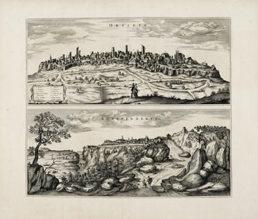  Johannes Blaeu  (Alkmaar, 1596 - Amsterdam, 1673) : Orvieto / Acquapendente.  - Auction Ancient, Modern and Contemporary Art [I Part] - Libreria Antiquaria Gonnelli - Casa d'Aste - Gonnelli Casa d'Aste