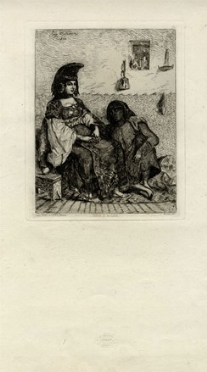  Eugne Delacroix  (Charenton Saint Maurice, 1798 - Parigi, 1863) : Juive d'Alger.  - Asta Arte Moderna e Contemporanea [Parte II] - Libreria Antiquaria Gonnelli - Casa d'Aste - Gonnelli Casa d'Aste