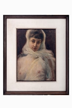  Eugne Chaffanel  (1848 - 1929) : Nudo femminile.  - Asta Arte Moderna e Contemporanea [Parte II] - Libreria Antiquaria Gonnelli - Casa d'Aste - Gonnelli Casa d'Aste