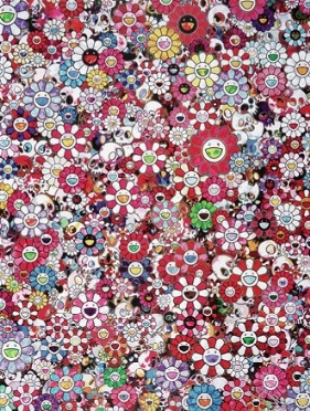 Takashi Murakami  (Itabashi, 1962) : Skulls and Flowers Red.  - Asta Arte Moderna e Contemporanea [Parte II] - Libreria Antiquaria Gonnelli - Casa d'Aste - Gonnelli Casa d'Aste