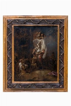  Leonard Bramer  (Delft, 1596 - 1674) : La discesa dalla croce.  - Auction Ancient  [..]