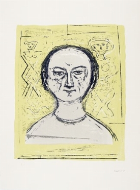  Massimo Campigli  (Berlino, 1895 - Saint-Tropez, 1971) : Autoritratto.  - Asta Arte Moderna e Contemporanea [Parte II] - Libreria Antiquaria Gonnelli - Casa d'Aste - Gonnelli Casa d'Aste