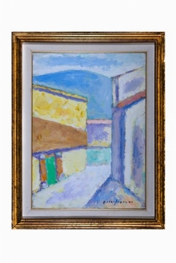  Dino Migliorini  (San Donato in Collina, 1907 - Rufina, 2005) : Paesaggio.  - Asta Arte Moderna e Contemporanea [Parte II] - Libreria Antiquaria Gonnelli - Casa d'Aste - Gonnelli Casa d'Aste