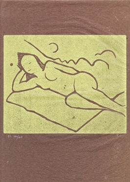  Felice Casorati  (Novara, 1883 - Torino, 1963) : Nudo sdraiato sulla coperta.  - Asta Arte Moderna e Contemporanea [Parte II] - Libreria Antiquaria Gonnelli - Casa d'Aste - Gonnelli Casa d'Aste