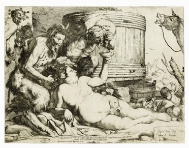  Jusepe (de) Ribera  (Xtiva, 1591 - Napoli, 1652) : Sileno ebbro.  - Asta Arte Antica [Parte I] - Libreria Antiquaria Gonnelli - Casa d'Aste - Gonnelli Casa d'Aste
