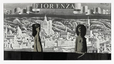  Antonio Bueno  (Berlino, 1918 - Fiesole, 1984) : Fiorenza.  - Asta Arte Moderna e Contemporanea [Parte II] - Libreria Antiquaria Gonnelli - Casa d'Aste - Gonnelli Casa d'Aste