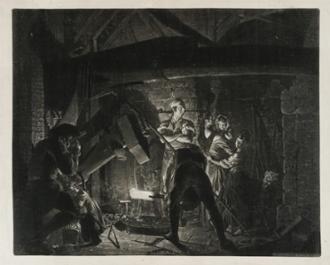  Richard Earlom  (Londra, 1742 - 1822) : An iron forge.  - Asta Arte Antica [Parte  [..]
