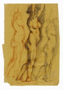  Armando Spadini  (Firenze, 1883 - Roma, 1925) : Studio di nudo femminile.  - Asta Arte Moderna e Contemporanea [Parte II] - Libreria Antiquaria Gonnelli - Casa d'Aste - Gonnelli Casa d'Aste
