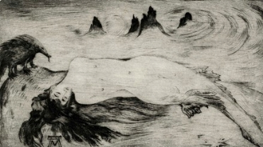  Alberto Martini  (Oderzo, 1876 - Milano, 1954) : La sirena dormiente.  - Asta Arte Moderna e Contemporanea [Parte II] - Libreria Antiquaria Gonnelli - Casa d'Aste - Gonnelli Casa d'Aste