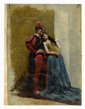  Pacifico Sidoli  (1868 - 1963) : La coppia.  - Asta Arte Moderna e Contemporanea [Parte II] - Libreria Antiquaria Gonnelli - Casa d'Aste - Gonnelli Casa d'Aste
