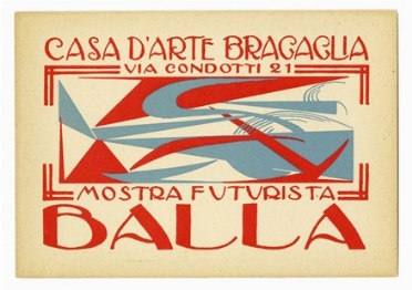  Giacomo Balla  (Torino, 1871 - Roma, 1958) : Balla. Mostra futurista.  - Asta Arte Moderna e Contemporanea [Parte II] - Libreria Antiquaria Gonnelli - Casa d'Aste - Gonnelli Casa d'Aste