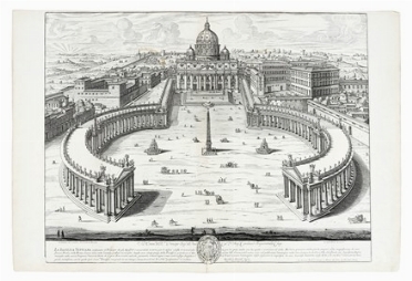  Giovanni Battista Falda  (Valduggia, 1643 - Roma, 1678) : La Basilica Vaticana  [..]