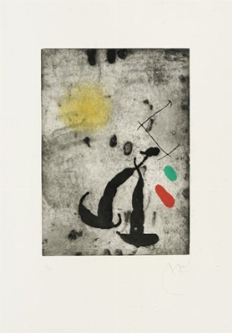 Joan Mir  (Montroig, 1893 - Palma di Majorca, 1983) : Le Fugitif.  - Auction Modern  [..]