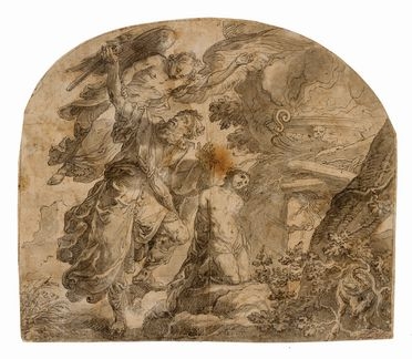 Il sacrificio di Isacco.  - Auction Prints and Drawings from XVI to XX century - Libreria Antiquaria Gonnelli - Casa d'Aste - Gonnelli Casa d'Aste