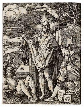  Albrecht Drer  (Norimberga,, 1471 - 1528) : La resurrezione.  - Auction Prints and Drawings from XVI to XX century - Libreria Antiquaria Gonnelli - Casa d'Aste - Gonnelli Casa d'Aste