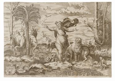 La creazione degli animali.  - Auction Prints and Drawings from XVI to XX century - Libreria Antiquaria Gonnelli - Casa d'Aste - Gonnelli Casa d'Aste