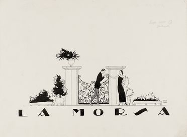  Ubaldo Cosimo Veneziani  (Bologna, 1894 - Milano, 1956) : La morsa.  - Auction Prints and Drawings from XVI to XX century - Libreria Antiquaria Gonnelli - Casa d'Aste - Gonnelli Casa d'Aste