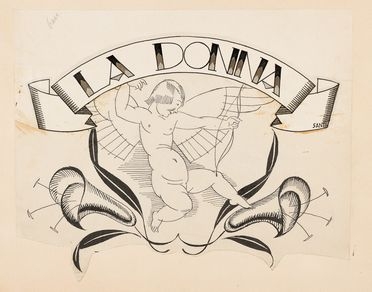  Bruno Santi  (Firenze, 1892) : La Donna.  - Auction Prints and Drawings from XVI to XX century - Libreria Antiquaria Gonnelli - Casa d'Aste - Gonnelli Casa d'Aste