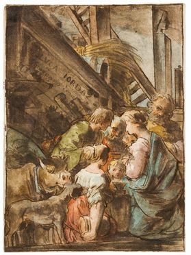  Fortunato Duranti  (Montefortino, 1787 - 1863) : Adorazione dei pastori.  - Auction Prints and Drawings from XVI to XX century - Libreria Antiquaria Gonnelli - Casa d'Aste - Gonnelli Casa d'Aste