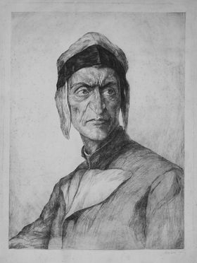 Enrico Arcioni  (Spoleto, 1875 - Roma, 1954) : Dante Alighieri.  - Auction Prints and Drawings - Libreria Antiquaria Gonnelli - Casa d'Aste - Gonnelli Casa d'Aste