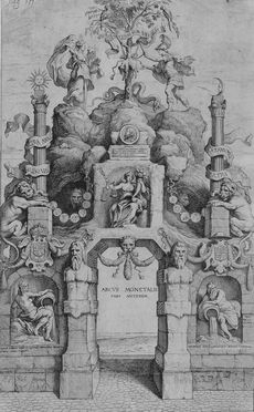  Thodore van Thulden  (Bois le Duc, 1606 - 1669) : Arcus Monetalis. Pars anterior.  - Auction Prints and Drawings - Libreria Antiquaria Gonnelli - Casa d'Aste - Gonnelli Casa d'Aste